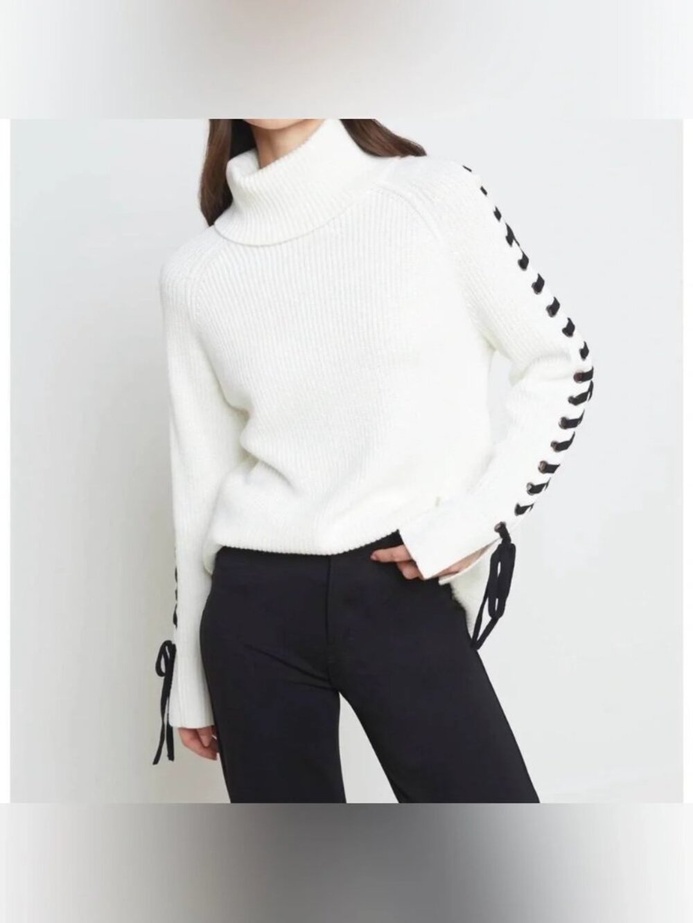 L'agence Nola sweater Lace up XS